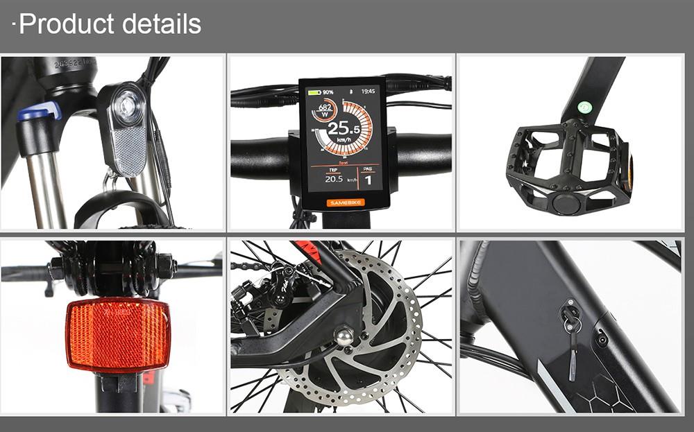 Samebike MY275 10.4Ah 500W Motor 48V 27.5inch Electric Bike 20mph Top Speed 80km Mileage Range 150kg Load - White 31 Samebike MY275 10.4Ah 500W Motor 48V 27.5inch Electric Bike 20mph Top Speed 80km Mileage Range 150kg Load - White -rockbros-shop Samebike MY275 10 4Ah 500W Motor 48V 27 5inch Electric Bike White 519008 17