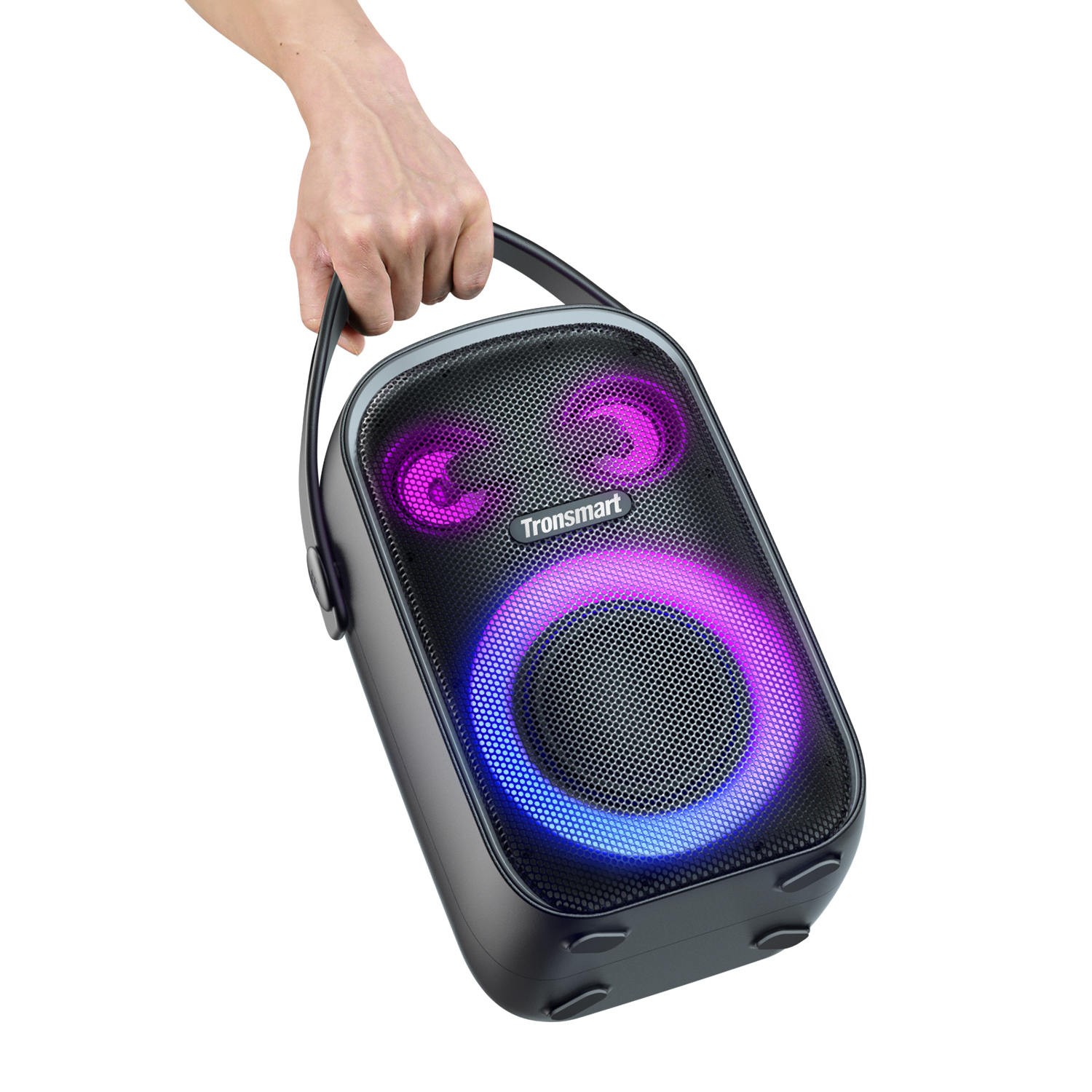 Tronsmart Halo 110 Bluetooth reproduktor s káblovým mikrofónom na karaoke, podporuje karaoke, 60W vynikajúci stereo zvuk, Bluetooth 5.3, 18-hodinová doba prehrávania, vodotesnosť IPX6, čierny