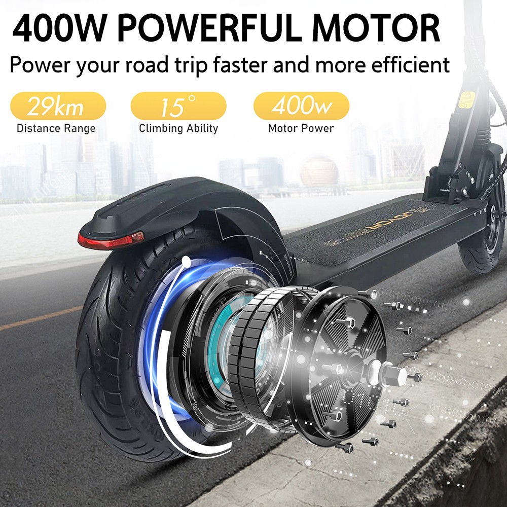 JOYOR Y1 Electric Scooter 10 Inch Tires 36V 8Ah Battery 400W Motor 35Km/h Max Speed 120KG Load With Seat Black 23 JOYOR Y1 Electric Scooter 10 Inch Tires 36V 8Ah Battery 400W Motor 35Km/h Max Speed 120KG Load With Seat Black -rockbros-shop ab6c2da5 5a1c 4d8e ab08 d4c6f8baf8aa