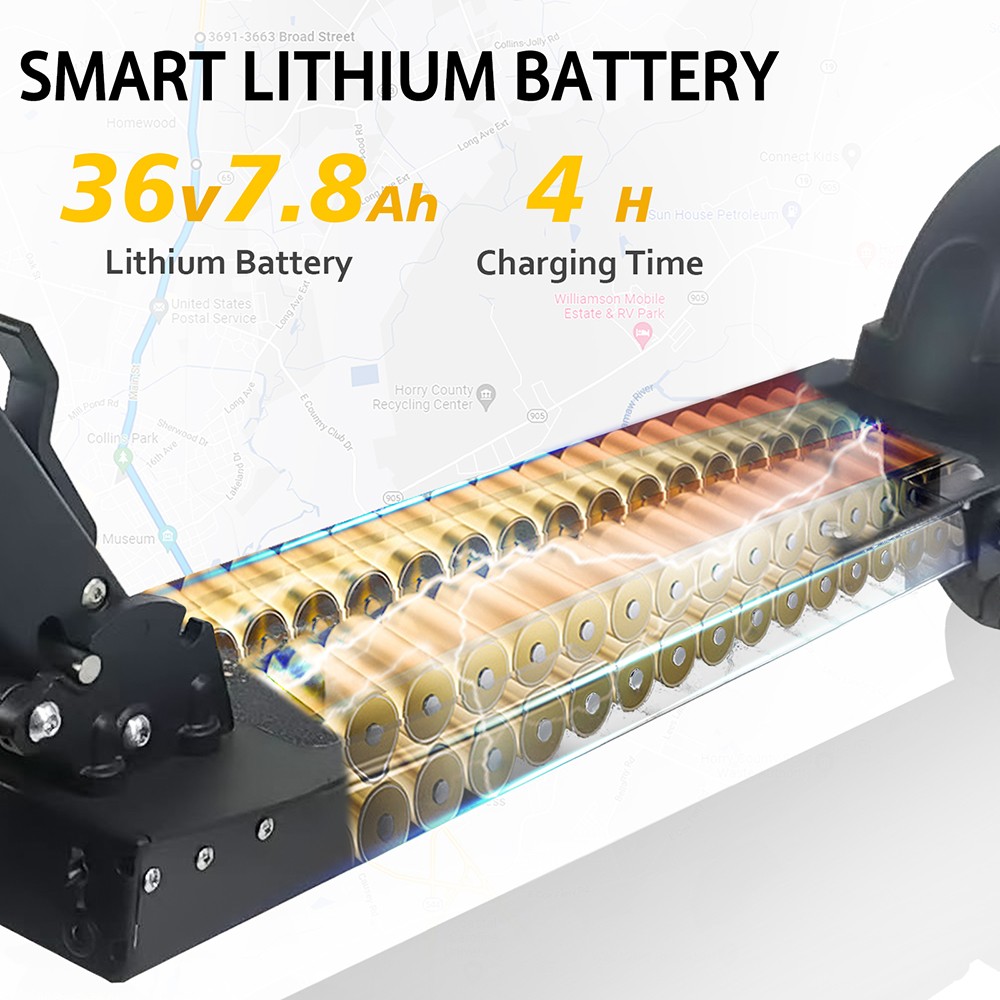 JOYOR Y1 Electric Scooter 36V 8Ah Battery, 400W Motor 35km/h Max Speed With Seat Black -rockbros-shop d384a390 fbf1 4068 b58f d345ff9c9df3