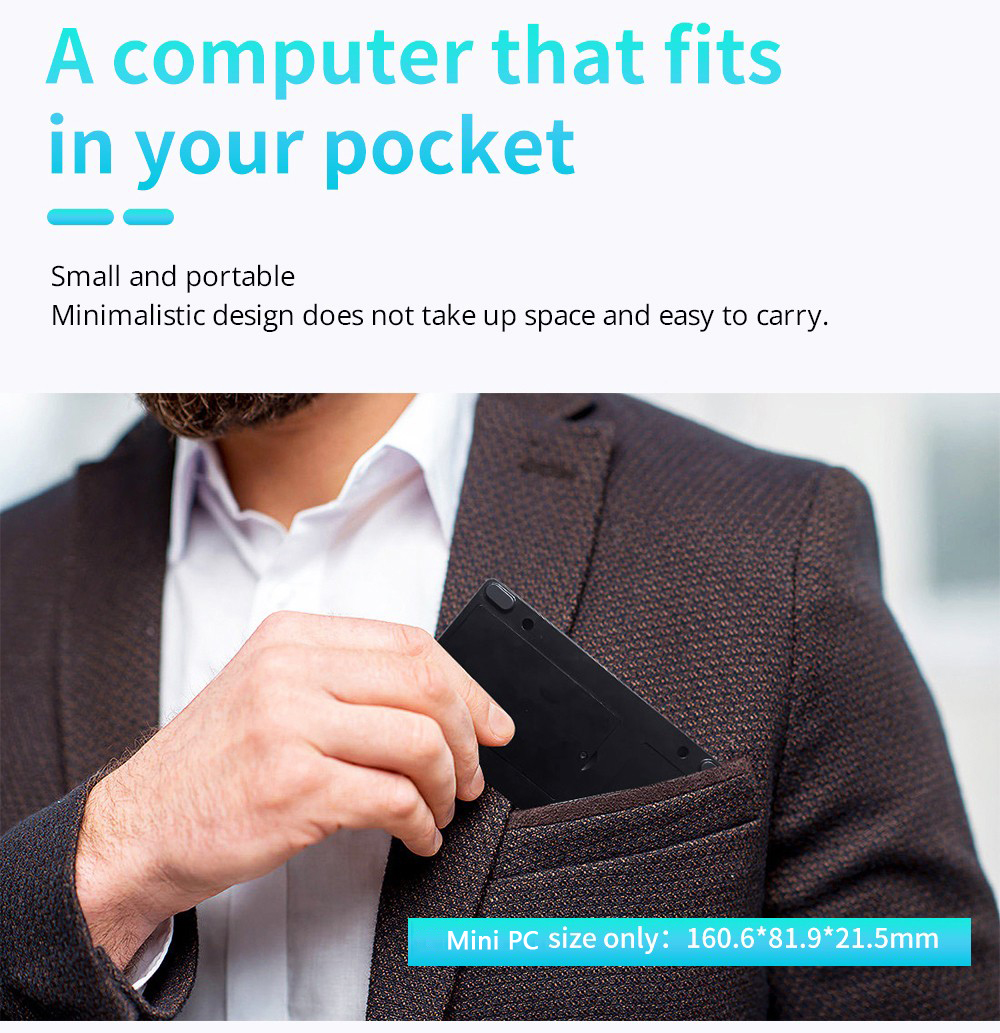 JX1 MINI PC Windows 11 Home 4K Mini PC Intel N5105 Intel UHD Graphics Mini Small Portable Desktop Computer, 8GB DDR4 256GB SSD, 2.4G/5.0GHz Dual WiFi 6 Gigabit Ethernet LAN BT 5.2, USB3.0*3 Audio HDMI 2.0 Type-C Dual Output for Office/Study/Home - EU