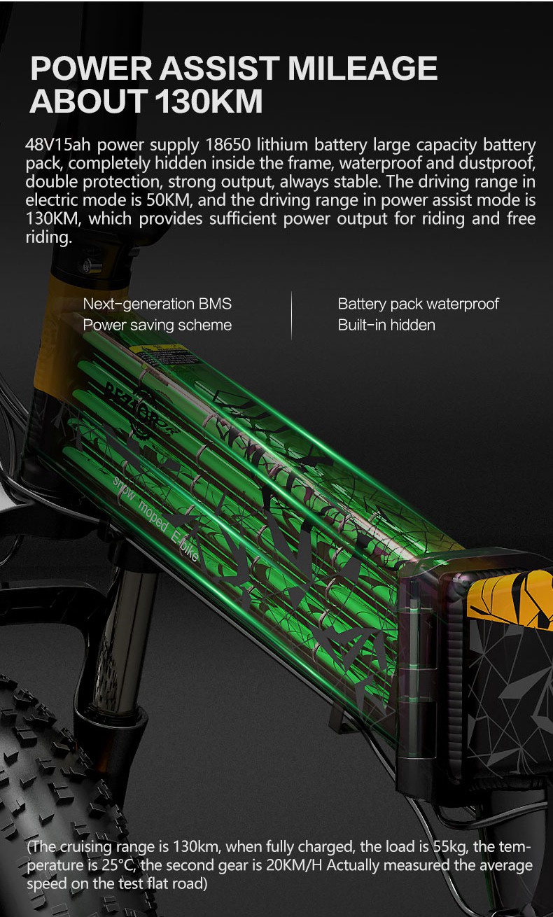 BEZIOR XF200 Off-road Electric Bike All Terrain Electric Bicycle 20x4'' Fat Tire 48V 1000W Motor 40km/h Max Speed 15Ah Battery Shimano 7-speed Shifting System - Black Yellow 17 BEZIOR XF200 Off-road Electric Bike All Terrain Electric Bicycle 20x4'' Fat Tire 48V 1000W Motor 40km/h Max Speed 15Ah Battery Shimano 7-speed Shifting System - Black Yellow -rockbros-shop 2070f840b1ef42caae4870edd97ba1cf 519201 5