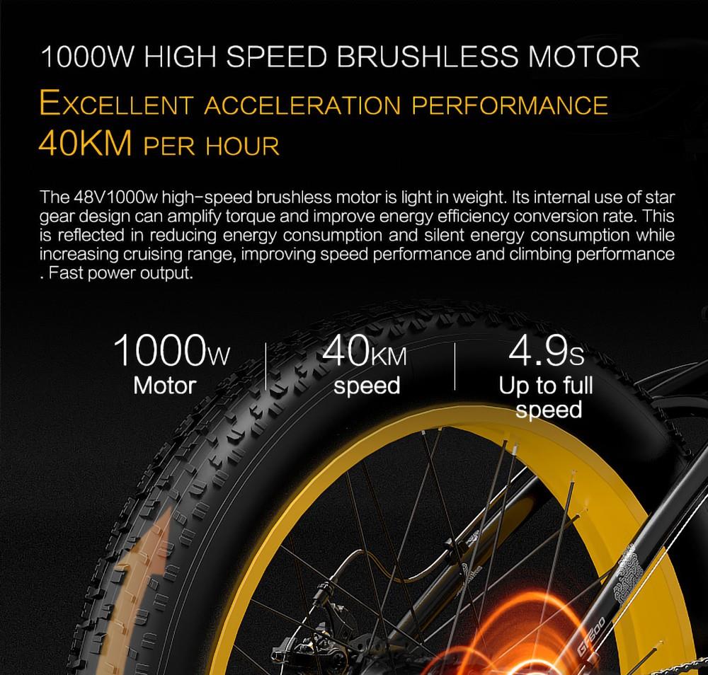 GOGOBEST GF600 Electric Bike 48V 13Ah Battery 1000W Motor 26x4.0 Inch Fat Tire Max Speed 40Km/h 110KM Power-assisted Mileage Range LCD Display IP54 Waterproof Aluminum Alloy Frame Shimano 7-speed Shift - Black Grey -rockbros-shop 60599d9b0ba64e5899133807c3f512bc 519226 8