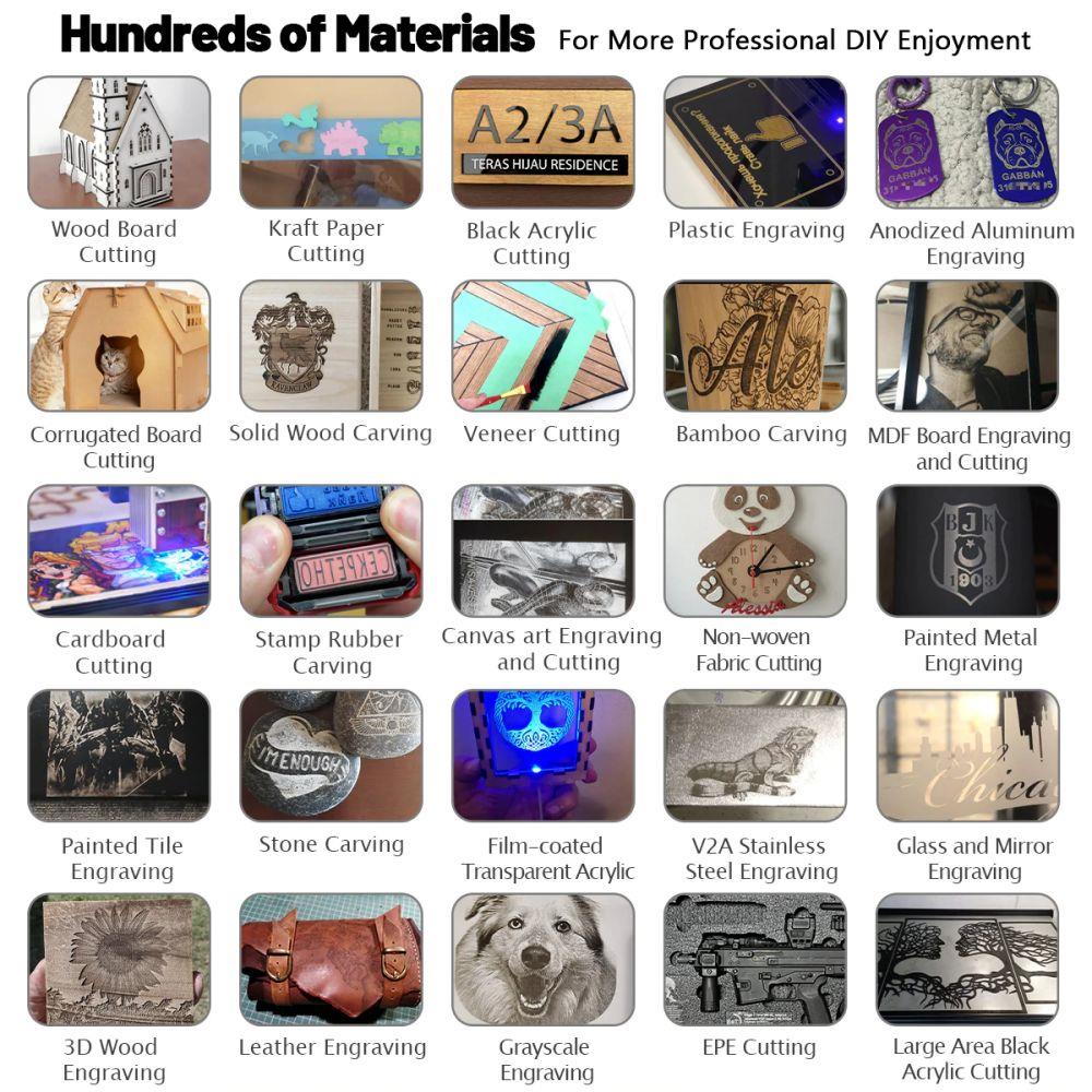 NEJE 3 MAX 12W Laser Engraver Cutter, A40640 Laser Module, 0.04*0.06mm Compressed Spot, Built-in Air Assist, NEJE WIN Software, Android IOS App Control, Metal Nozzle Module Radiator, Engraving Size 460*810mm, Expandable To 810*1030mm -BioloMix Shop 840eca4c bb5b 43fc 84aa 7d84b8f363a6