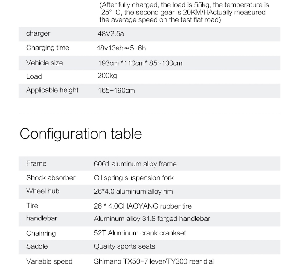 GOGOBEST GF600 Electric Bike 48V 13Ah Battery 1000W Motor 26x4.0 Inch Fat Tire Max Speed 40Km/h 110KM Power-assisted Mileage Range LCD Display IP54 Waterproof Aluminum Alloy Frame Shimano 7-speed Shift - Black Yellow -rockbros-shop 8dffe80b0a054362bc1f8003eb6a1e59 519223 26