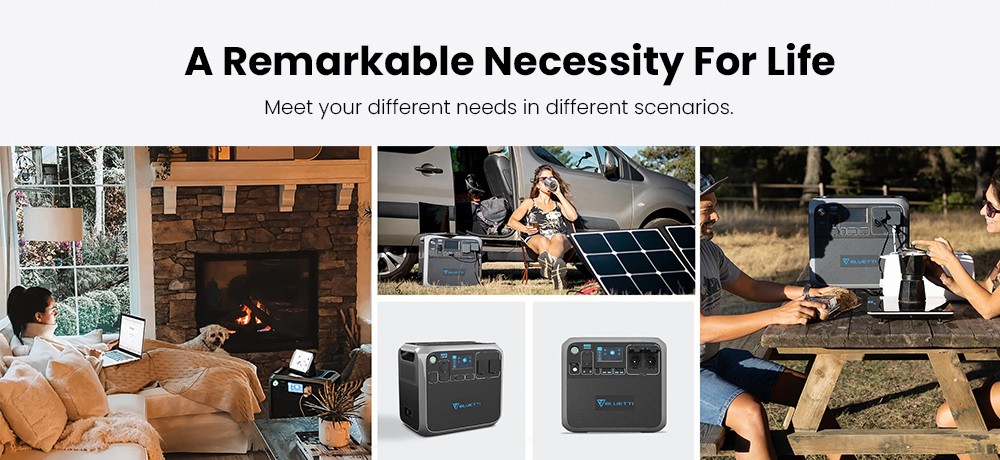 BLUETTI Poweroak AC200P 2000wh/2000w Power Station 5 Flexible Recharging Ways BMS DC & AC Output - Black -IMOU Sales 904d91ef a60e 4bc7 9865 edf110f1be02