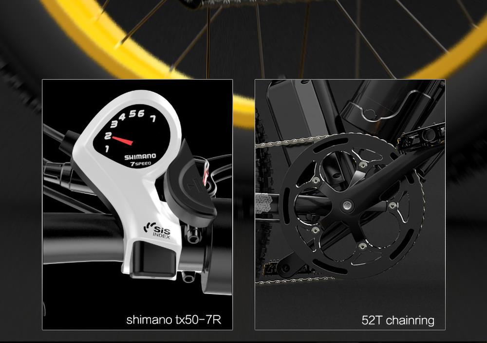 GOGOBEST GF600 Electric Bike 48V 13Ah Battery 1000W Motor 26x4.0 Inch Fat Tire Max Speed 40Km/h 110KM Power-assisted Mileage Range LCD Display IP54 Waterproof Aluminum Alloy Frame Shimano 7-speed Shift - Black Grey -rockbros-shop 9ea1a336bb12418a9daabc7302b1dd0d 519226 21