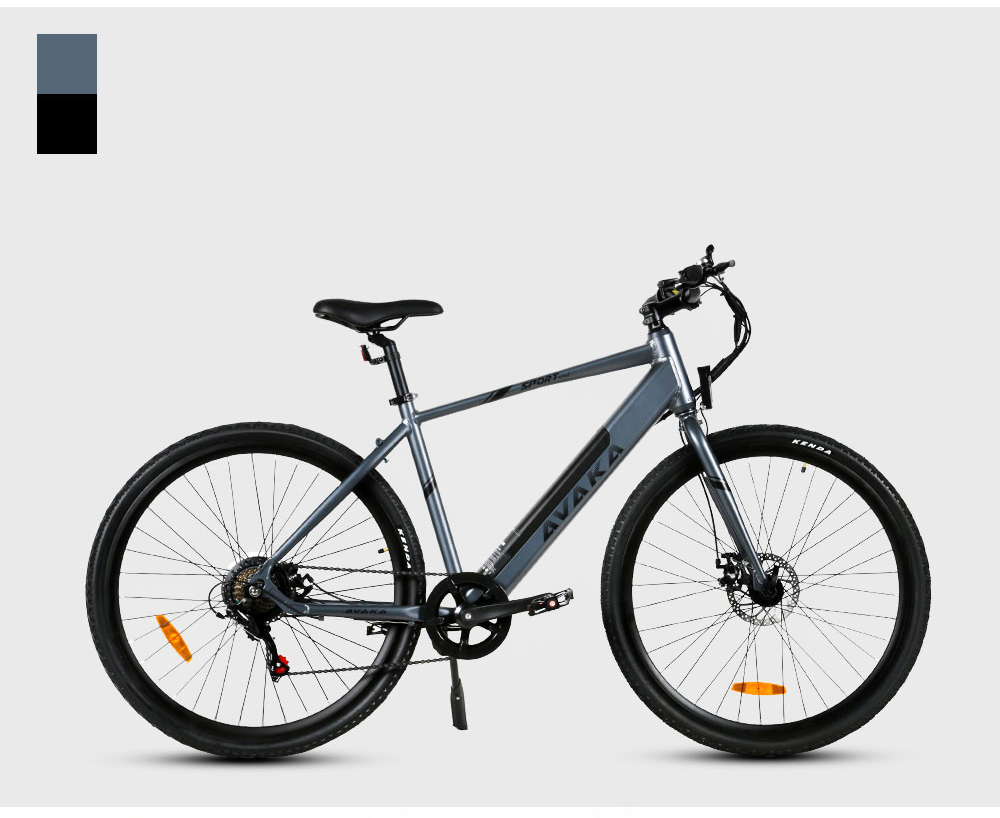 AVAKA R3 Electric Bike 700C*40C Inches Wheel 36V 350W Motor 12.5Ah Battery 32km/h Max Speed 70km Range Shimano 7-Speed Gear 120kg Load - White -rockbros-shop AVAKA R3 Electric Bike 36V 350W Motor White 519214 11