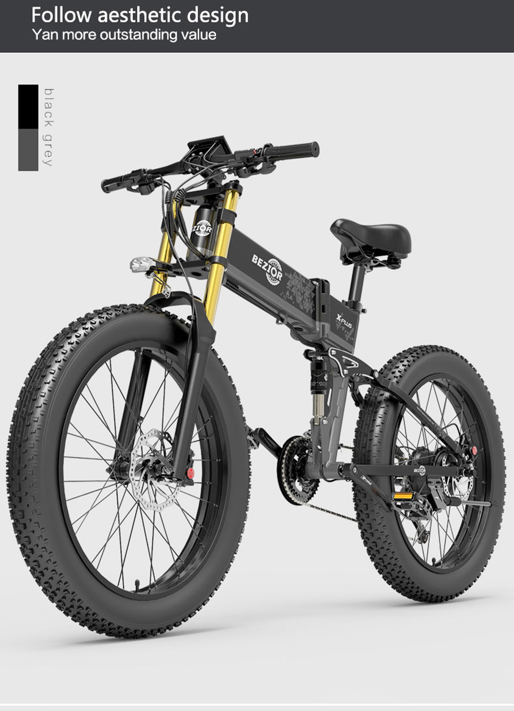 BEZIOR X-PLUS Electric Bike 1500W Motor 48V 17.5Ah Battery 26*4.0 Inch Fat Tire Mountain Bike 40Km/h Max Speed 200kg Load 130 KM Range LED Display IP54 Waterproof - Red 31 BEZIOR X-PLUS Electric Bike 1500W Motor 48V 17.5Ah Battery 26*4.0 Inch Fat Tire Mountain Bike 40Km/h Max Speed 200kg Load 130 KM Range LED Display IP54 Waterproof - Red -rockbros-shop BEZIOR X PLUS Electric Bike 1500W Motor 48V 17 5Ah Battery Red 519231 17