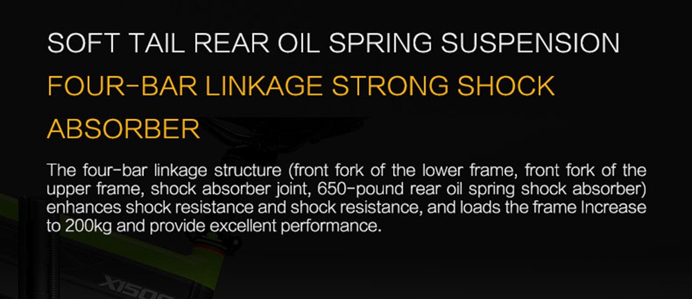 BEZIOR X1500 Folding Electric Mountain Bike 26*4.0 Inch Fat Tires 12.8Ah 48V 1500W 40Km/h 100KM Mileage Max Load 200KG Shimano 27-Speed Shifter - Black Green -rockbros-shop Bezior X1500 12 8Ah 48V 1500W 26 Innch 40Km h 519194 20