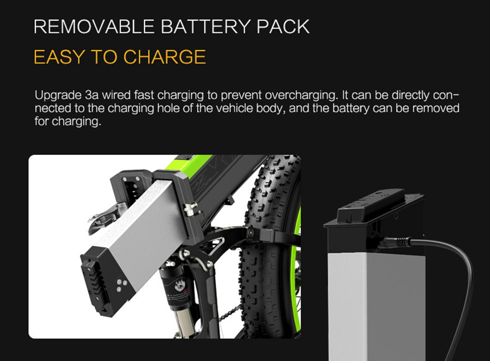 BEZIOR X1500 Folding Electric Mountain Bike 26*4.0 Inch Fat Tires 12.8Ah 48V 1500W 40Km/h 100KM Mileage Max Load 200KG Shimano 27-Speed Shifter - Black Green -rockbros-shop Bezior X1500 12 8Ah 48V 1500W 26 Innch 40Km h 519194 8