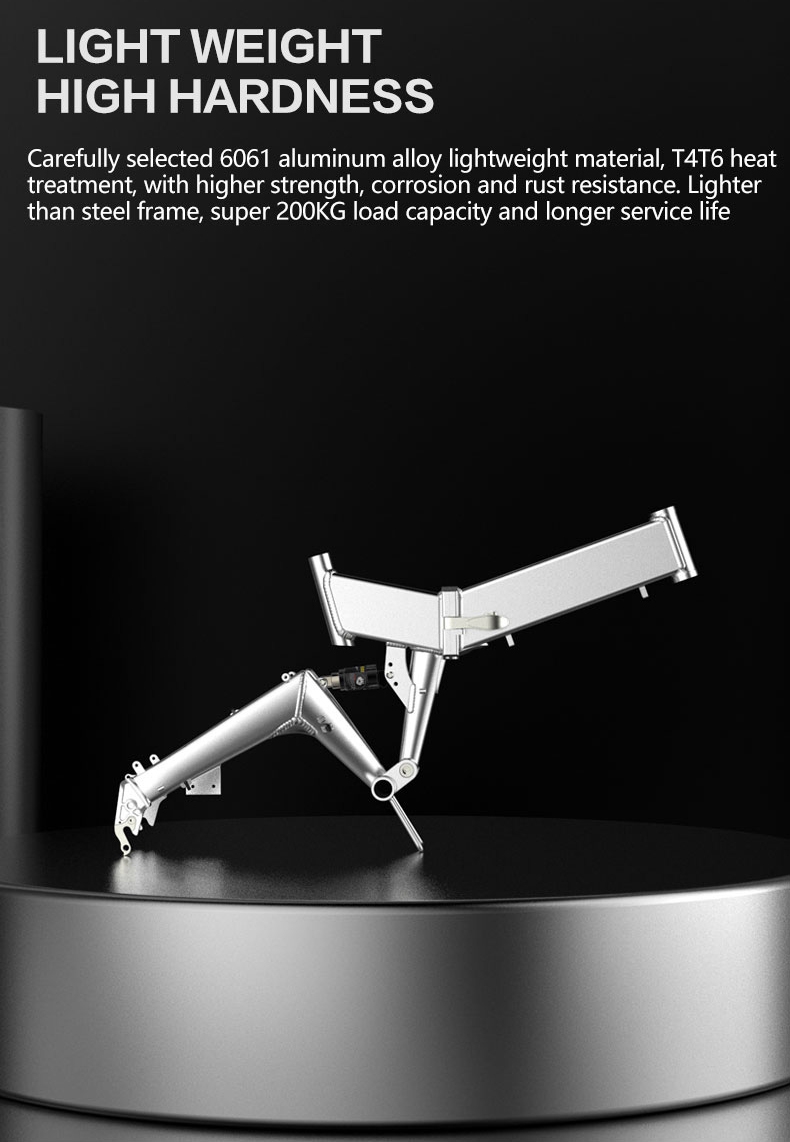 BEZIOR XF200 Off-road Electric Bike All Terrain Electric Bicycle 20x4'' Fat Tire 48V 1000W Motor 40km/h Max Speed 15Ah Battery Shimano 7-speed Shifting System - Black Red -rockbros-shop Bezior XF200 Off road Electric Bike All Terrain Electric Bicycle 519198 3