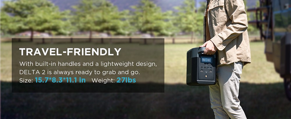 EcoFlow DELTA 2 Portable Power Station, 1024Wh LiFePO4 Battery Solar Generator, 1800W AC Output, Expandable Capacity, 15 Outputs, App Control, Charge To 80% In 50 Mins 26 EcoFlow DELTA 2 Portable Power Station, 1024Wh LiFePO4 Battery Solar Generator, 1800W AC Output, Expandable Capacity, 15 Outputs, App Control, Charge To 80% In 50 Mins -IMOU Sales EcoFlow DELTA 2 1024Wh Portable Power Station 519456 12