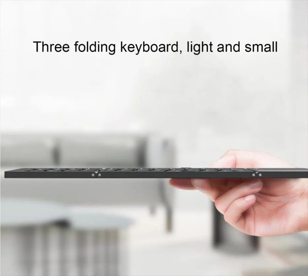 Foldable Bluetooth Wireless Keyboard Black