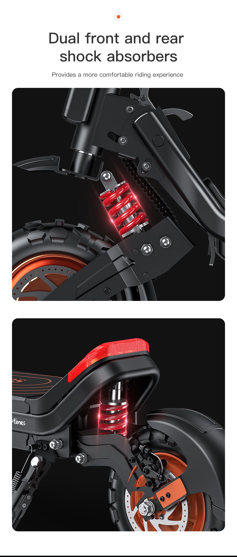 G63 Electric Scooter 11 Inch Pneumatic Off-road Tires 1200W*2 Dual Motors 48V 20Ah Battery 55Km/h Max Speed 50KM Range Tuya APP Control Removable Battery Black 12 G63 Electric Scooter 11 Inch Pneumatic Off-road Tires 1200W*2 Dual Motors 48V 20Ah Battery 55Km/h Max Speed 50KM Range Tuya APP Control Removable Battery Black -rockbros-shop G63 Electric Scooter 1200W 2 Dual Motors 519528 8