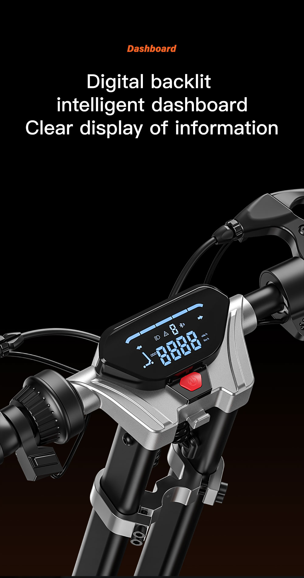 G63 Electric Scooter 11 Inch Pneumatic Off-road Tires 1200W*2 Dual Motors 48V 20Ah Battery 55Km/h Max Speed 50KM Range Tuya APP Control Removable Battery Black 13 G63 Electric Scooter 11 Inch Pneumatic Off-road Tires 1200W*2 Dual Motors 48V 20Ah Battery 55Km/h Max Speed 50KM Range Tuya APP Control Removable Battery Black -rockbros-shop G63 Electric Scooter 1200W 2 Dual Motors 519528 9