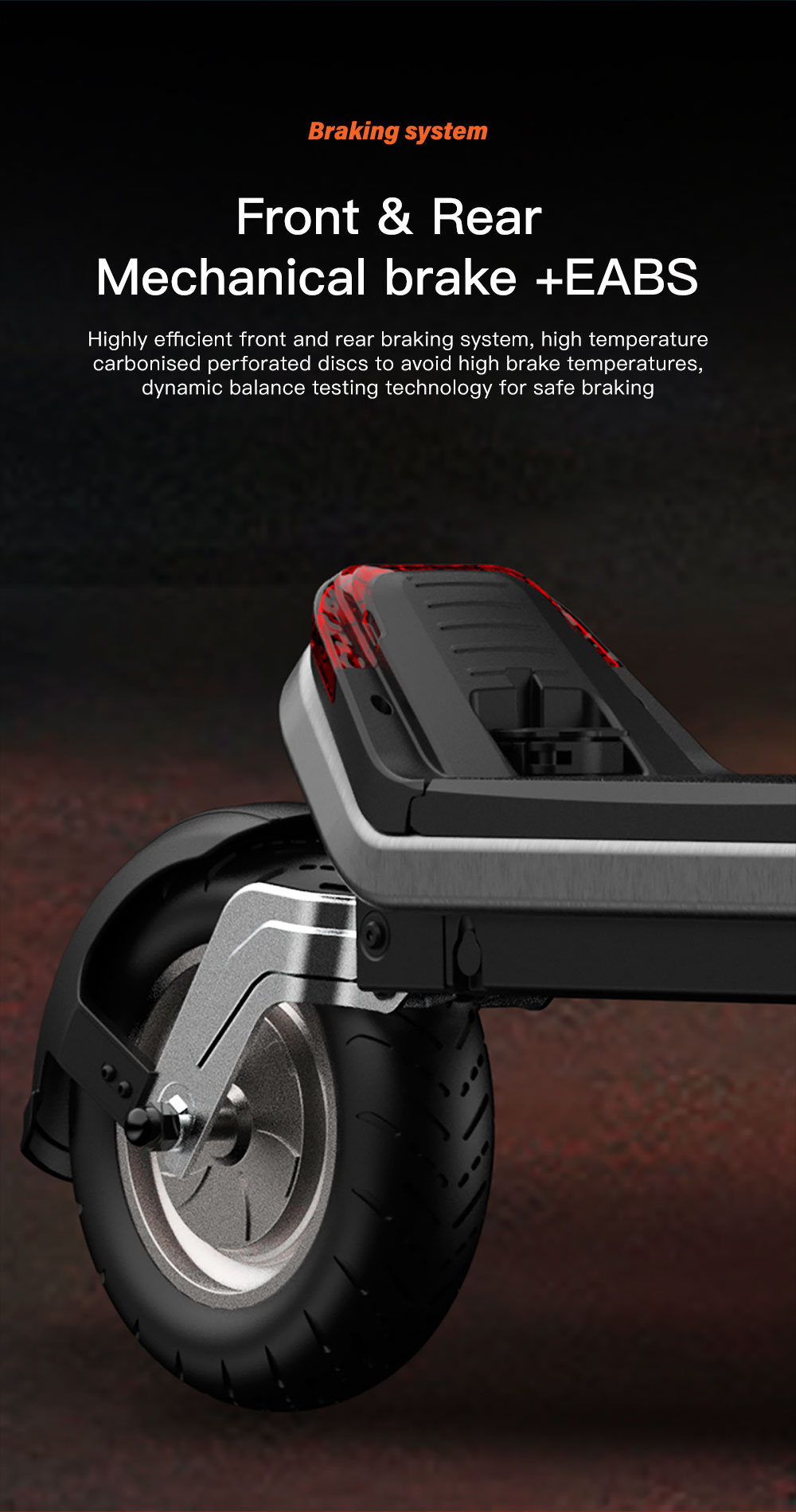 G63 Electric Scooter 1200W Single Motor 48V 15Ah Battery 50Km/h Max Speed 50KM Range 11 Inch Pneumatic Tires Tuya APP Control Removable Battery Black -rockbros-shop G63 Electric Scooter 1200W Single Motor 48V 15Ah Battery 519529 12