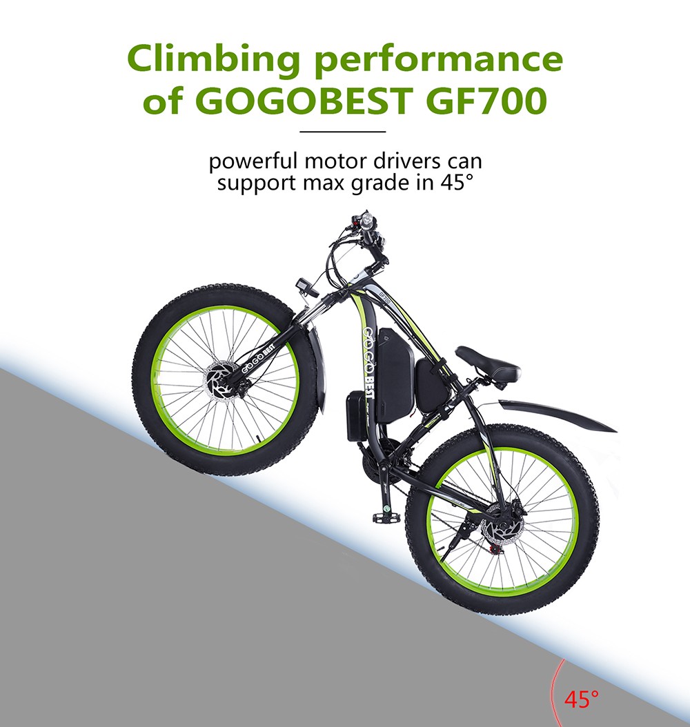 GOGOBEST GF700 26*4.0 Inch Fat Tire Electric Mountain Bike 48V 17.5Ah Battery 2*500W Dual Motor Max Speed 50Km/h 70KM Power-Assisted Range Max Load 200KG IP54 Waterproof Hydraulic Disc Brake MTB Bike 6061 Aluminum Alloy Frame - Black Red 11 GOGOBEST GF700 26*4.0 Inch Fat Tire Electric Mountain Bike 48V 17.5Ah Battery 2*500W Dual Motor Max Speed 50Km/h 70KM Power-Assisted Range Max Load 200KG IP54 Waterproof Hydraulic Disc Brake MTB Bike 6061 Aluminum Alloy Frame - Black Red -rockbros-shop GOGOBEST GF700 Electric Mountain Bike 519219 5