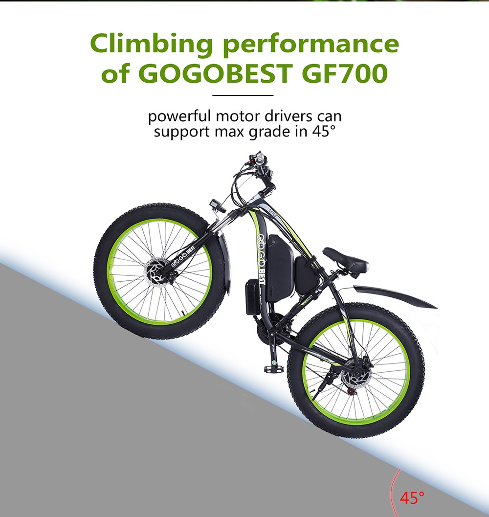 GOGOBEST GF700 26*4.0 Inch Fat Tire Electric Mountain Bike 48V 17.5Ah Battery 2*500W Dual Motor Max Speed 50Km/h 70KM Power-Assisted Range Max Load 200KG IP54 Waterproof Hydraulic Disc Brake MTB Bike 6061 Aluminum Alloy Frame - Black Yellow 11 GOGOBEST GF700 26*4.0 Inch Fat Tire Electric Mountain Bike 48V 17.5Ah Battery 2*500W Dual Motor Max Speed 50Km/h 70KM Power-Assisted Range Max Load 200KG IP54 Waterproof Hydraulic Disc Brake MTB Bike 6061 Aluminum Alloy Frame - Black Yellow -rockbros-shop GOGOBEST GF700 eBike 519221 5