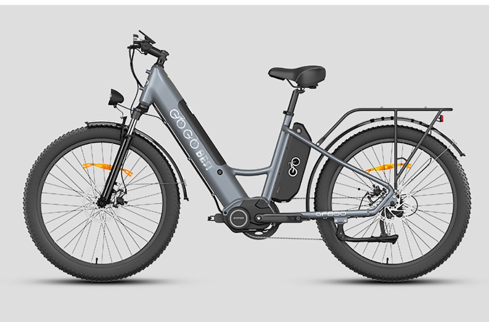 GOGOBEST GF850 Electric Bike 48V 500W Motor 32km/h Max Speed 2*10.4Ah Batteries 130km Range Shimano 7 Speed Gear - Black -rockbros-shop GOGOBEST GF850 Electric Bike 48V 500W Motor Black 519585 16