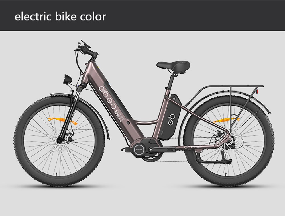 GOGOBEST GF850 Electric Bike 48V 500W Motor 32km/h Max Speed 2*10.4Ah Batteries 130km Range Shimano 7 Speed Gear - Purple -rockbros-shop GOGOBEST GF850 Electric Bike 48V 500W Motor Purple 519587 15