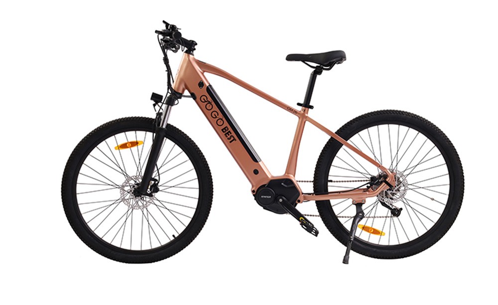 GOGOBEST GM26 Electric Bike 36V 250W Motor 25km/h Max Speed 10Ah Battery 50-60km Range 27.5*2.25'' CST Tires - Gold -rockbros-shop GOGOBEST GM26 Electric Bike 36V 250W Motor Gold 519591 11