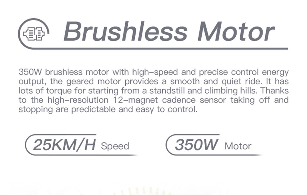 GOGOBEST GM28 Electric Bike 36V 350W Motor 32km/h Max Speed 10.4Ah Battery 60-80km Range Shimano 7 Speed Gear 120kg Load - Grey -rockbros-shop GOGOBEST GM28 Electric Bike 36V 350W Motor Grey 519590 5