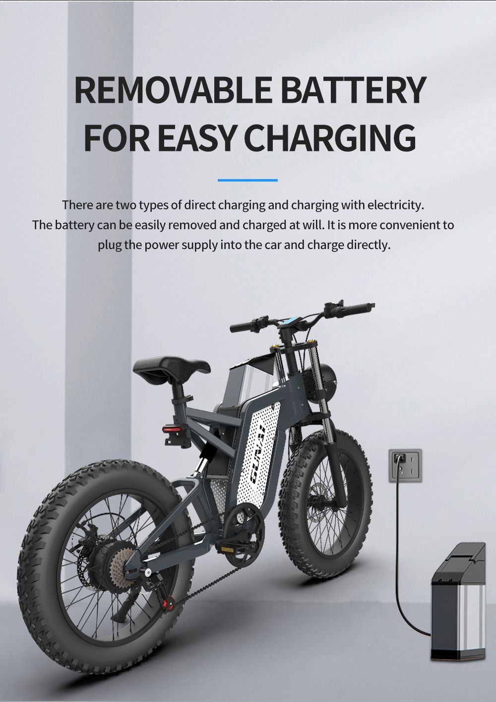 GUNAI MX25 Electric Bicycle 20*4.0 Inch Fat Tires 2000W Brushless Motor 50Km/h Max Speed 48V 25Ah Battery Shimano 7-Speed Double Oil Brakes 75KM Mileage Range 200KG Payload E-Bike - Black 16 GUNAI MX25 Electric Bicycle 20*4.0 Inch Fat Tires 2000W Brushless Motor 50Km/h Max Speed 48V 25Ah Battery Shimano 7-Speed Double Oil Brakes 75KM Mileage Range 200KG Payload E-Bike - Black -rockbros-shop GUNAI MX25 48V 25Ah 2000W 20 Electric Bicycle 519599 2