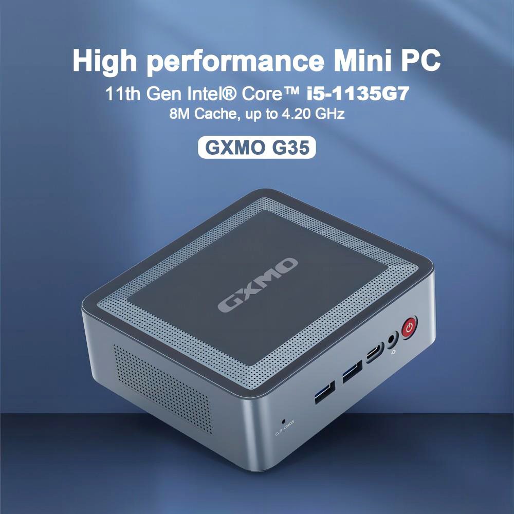 GXMO G35 Mini PC Windows 11 Pro, Intel Core I5 Intel UHD Graphics, 16GB DDR4 512GB SSD, 2.4G & 5.8G WiFi, 1000 Mbps LAN - US -IMOU Sales GXMO G35 Mini PC Windows 11 Pro US 519555 0