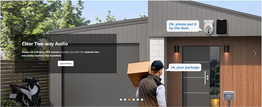 Hiseeu TDA73E WiFi Free 4G LTE Security Camera, 3MP Solar Powered Wireless Camera, 360 Degree Viewing, IP66 Waterproof, PIR Motion Sensor, Color Night Vision, 2-Way Talk, With SIM Card 20 Hiseeu TDA73E WiFi Free 4G LTE Security Camera, 3MP Solar Powered Wireless Camera, 360 Degree Viewing, IP66 Waterproof, PIR Motion Sensor, Color Night Vision, 2-Way Talk, With SIM Card -IMOU Sales Hiseeu WiFi Free 4G LTE Security Camera 519571 6