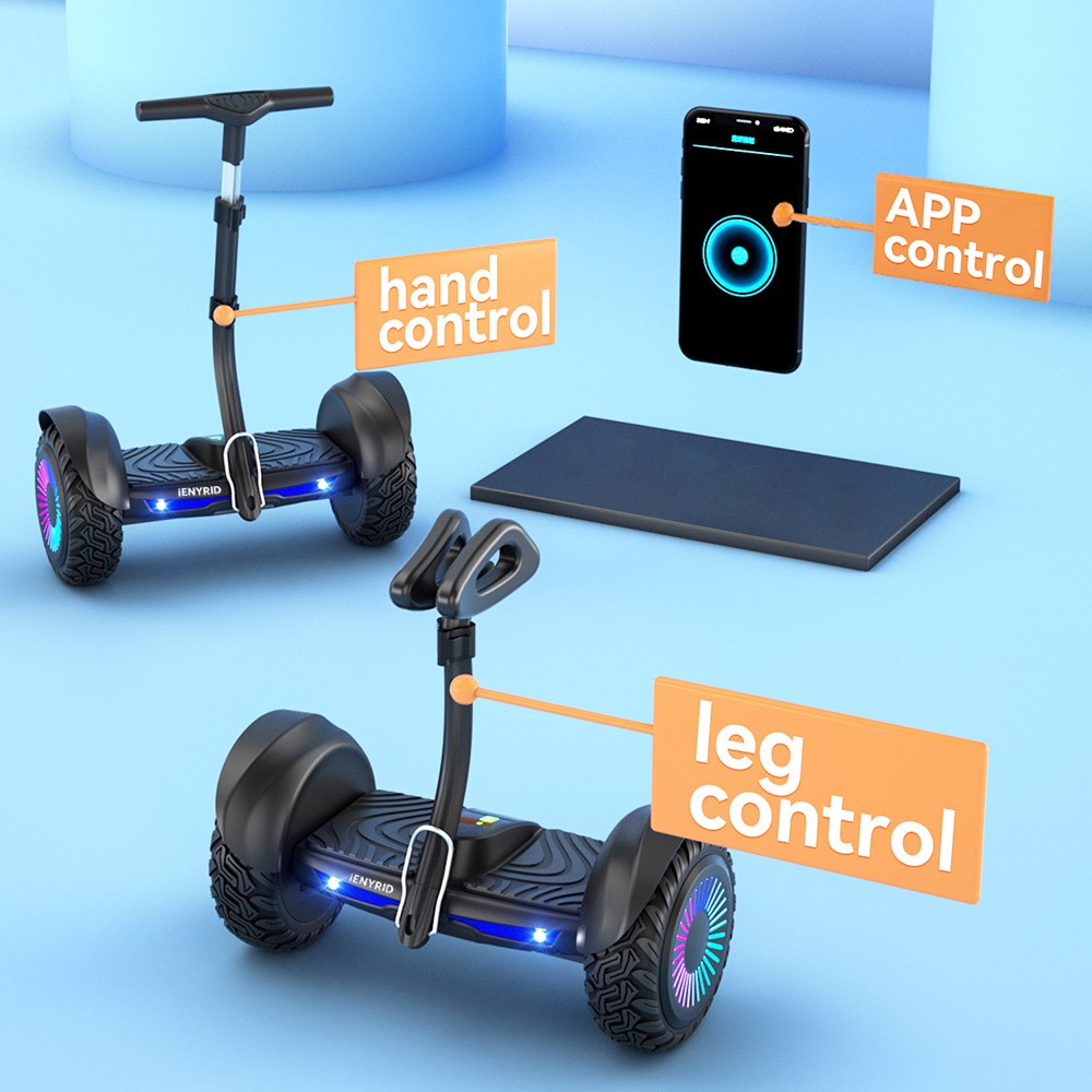 IENYRID K8 Balance Car 10 Inch Off-road Tires 350W*2 Motor 16km/h Top Speed 4Ah Battery For 12km Mileage 80kg Load Black -rockbros-shop IENYRID K8 Balance Car Black 519565 1