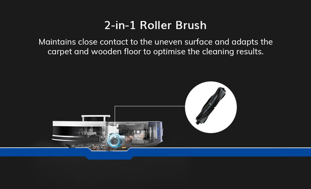 ILIFE L100 Robot Vacuum Cleaner 2000Pa Suction LDS Laser Navigation 2900mAh Battery 90Mins Run Time 450ml Dust Tank Carpet Boost Alexa Google Assistant APP Control - White