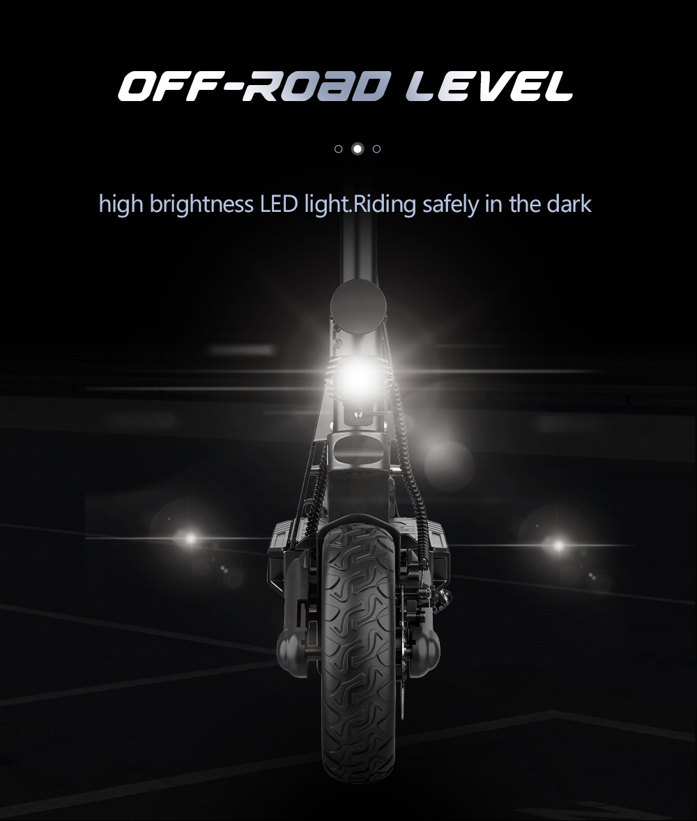 KUGOO G2 PRO Electric Scooter 10 Inch Off-Road Tire 800W Motor 45Km/h Max Speed 48V 15Ah Battery For 50KM Range 130KG Max Load E-Brake Disc Brake -rockbros-shop KUGOO G2 PRO Electric Scooter 519364 11