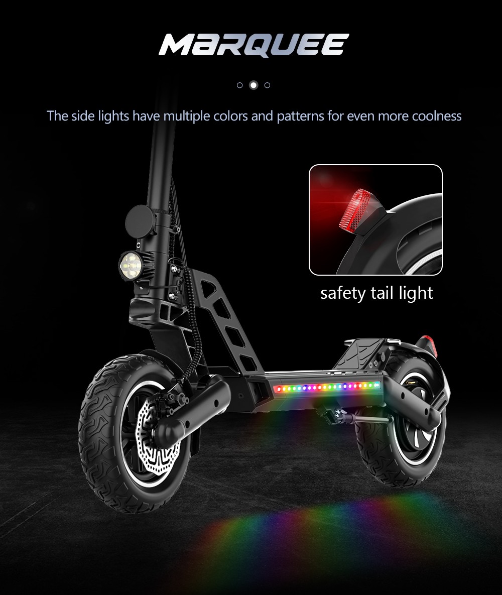 KUGOO G2 PRO Electric Scooter 10 Inch Off-Road Tire 800W Motor 45Km/h Max Speed 48V 15Ah Battery For 50KM Range 130KG Max Load E-Brake Disc Brake -rockbros-shop KUGOO G2 PRO Electric Scooter 519364 12