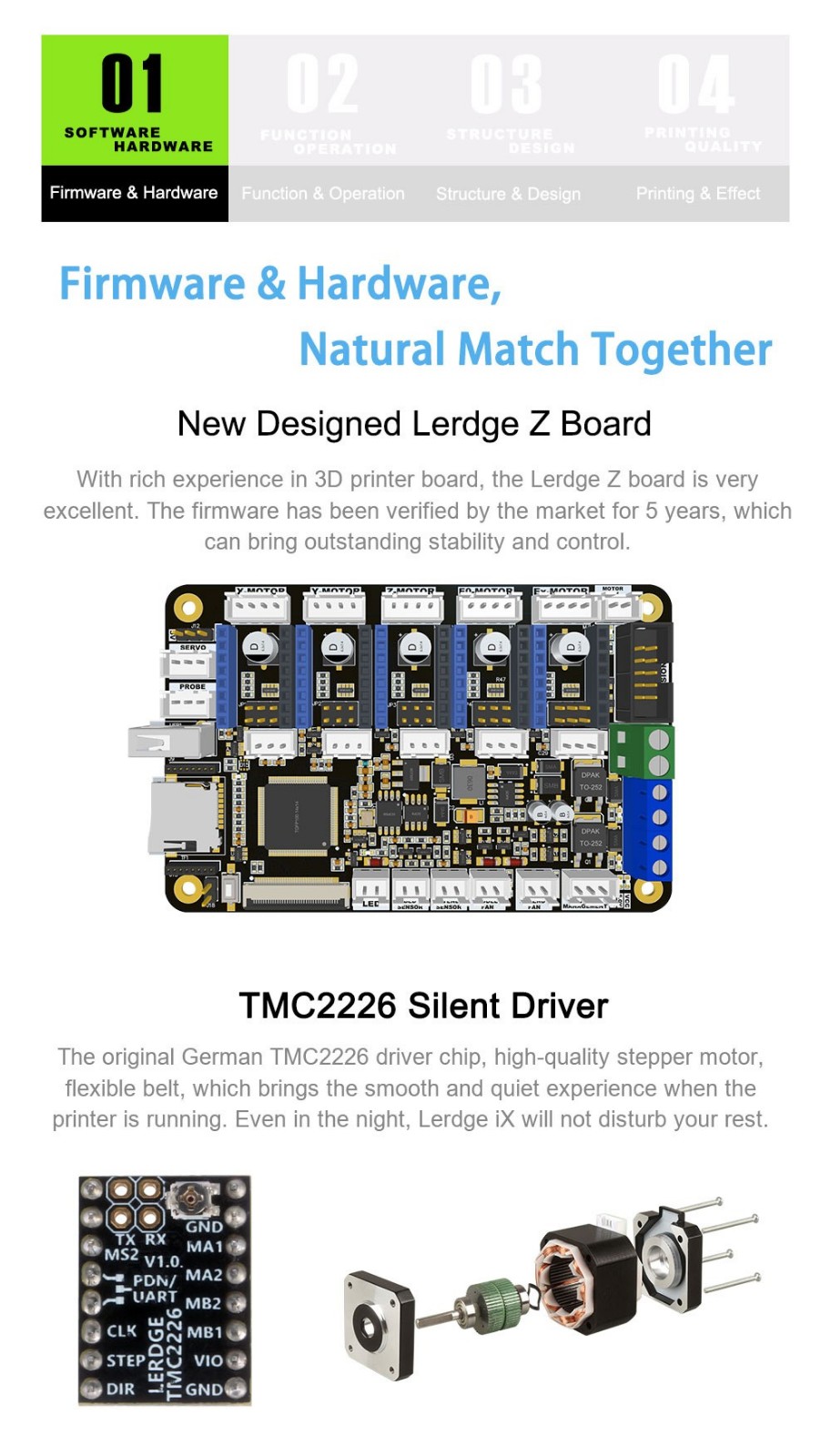 Lerdge IX 3D Printer Kit, Auto Leveling, 0.1mm Printing Accuracy, 200mm/s Printing Speed, PEI Flexible Sheet, 3.5 Inch IPS Touch Screen, TMC2226 Silent Driver, Resume Printing, Full-Metal Extruder, 180*180*180mm - Green 8 Lerdge IX 3D Printer Kit, Auto Leveling, 0.1mm Printing Accuracy, 200mm/s Printing Speed, PEI Flexible Sheet, 3.5 Inch IPS Touch Screen, TMC2226 Silent Driver, Resume Printing, Full-Metal Extruder, 180*180*180mm - Green -BioloMix Shop Lerdge iX 3D Printer Kit Green 519444 2