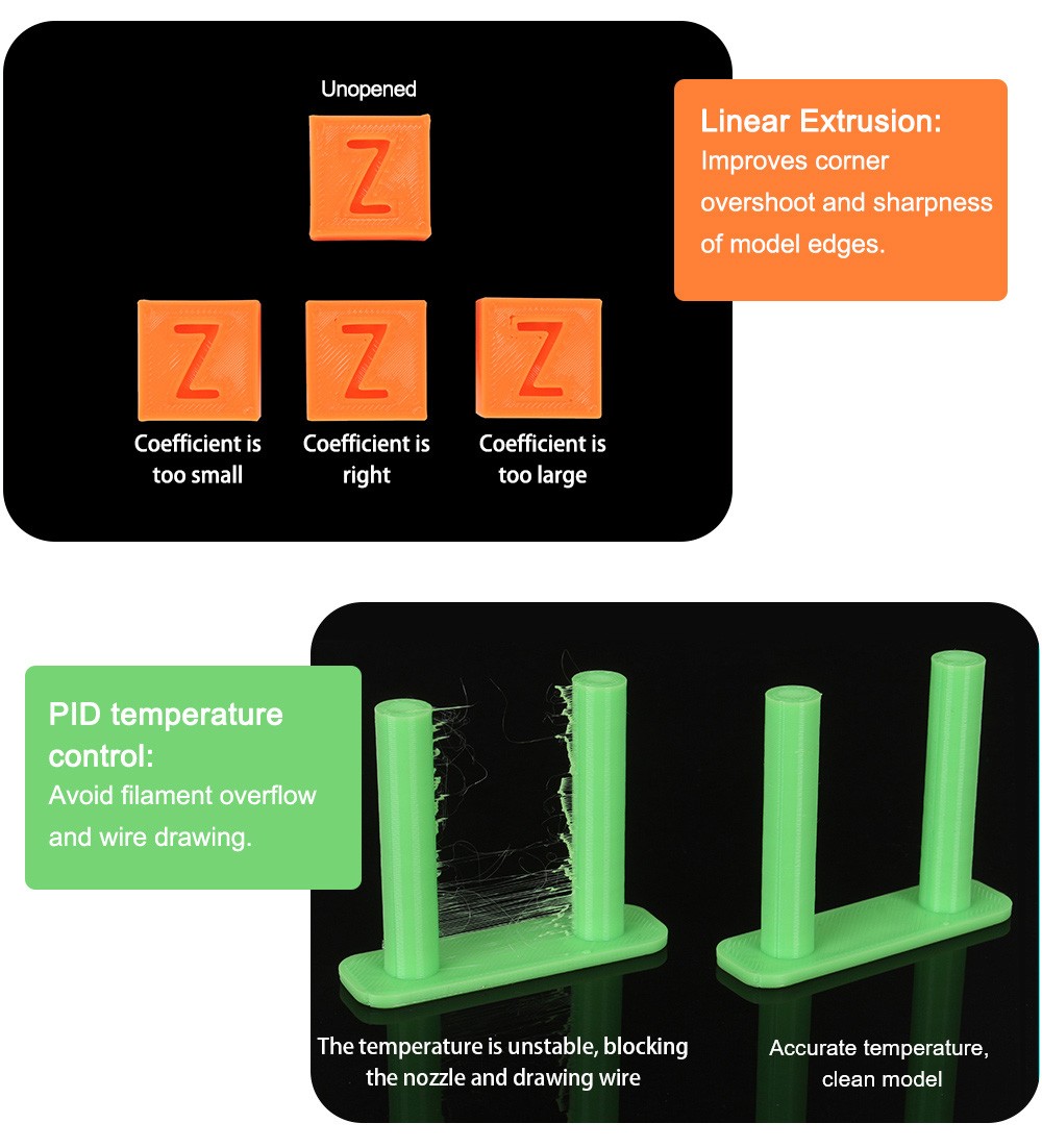 Lerdge IX 3D Printer Kit, Auto Leveling, 0.1mm Printing Accuracy, 200mm/s Printing Speed, PEI Flexible Sheet, 3.5 Inch IPS Touch Screen, TMC2226 Silent Driver, Resume Printing, Full-Metal Extruder, 180*180*180mm - Orange -BioloMix Shop Lerdge iX 3D Printer Kit Orange 519440 11