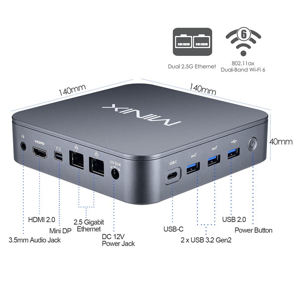 MINIX NEO J51-C8 Aluminum Mini PC Windows 11 Pro, 8GB DDR4 256GB M.2 PCIe NVMe SSD,Wi-Fi 6, Dual 2.5 Gigabit LAN, 4K, RTC 17 MINIX NEO J51-C8 Aluminum Mini PC Windows 11 Pro, 8GB DDR4 256GB M.2 PCIe NVMe SSD,Wi-Fi 6, Dual 2.5 Gigabit LAN, 4K, RTC -IMOU Sales MINIX NEO J51 C8 Aluminum Mini PC Windows 11 Pro 519523 4
