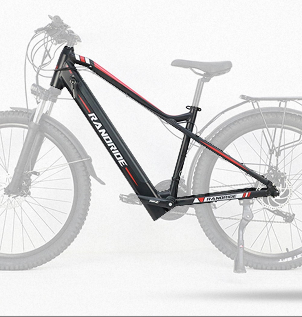RANDRIDE Y90 Electric Bike 500W Motor 40km/h Max Speed 48V 13.6Ah Battery 90km Max Range 27.5*1.95'' Tire 150kg Load - Black -rockbros-shop RANDRIDE Y90 Electric Bike 500W Motor Black 519593 3