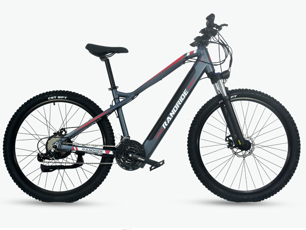 RANDRIDE Y90 Electric Bike 500W Motor 40km/h Max Speed 48V 13.6Ah Battery 90km Max Range 27.5*1.95'' Tire 150kg Load - Grey -rockbros-shop RANDRIDE Y90 Electric Bike 500W Motor Grey 519594 19