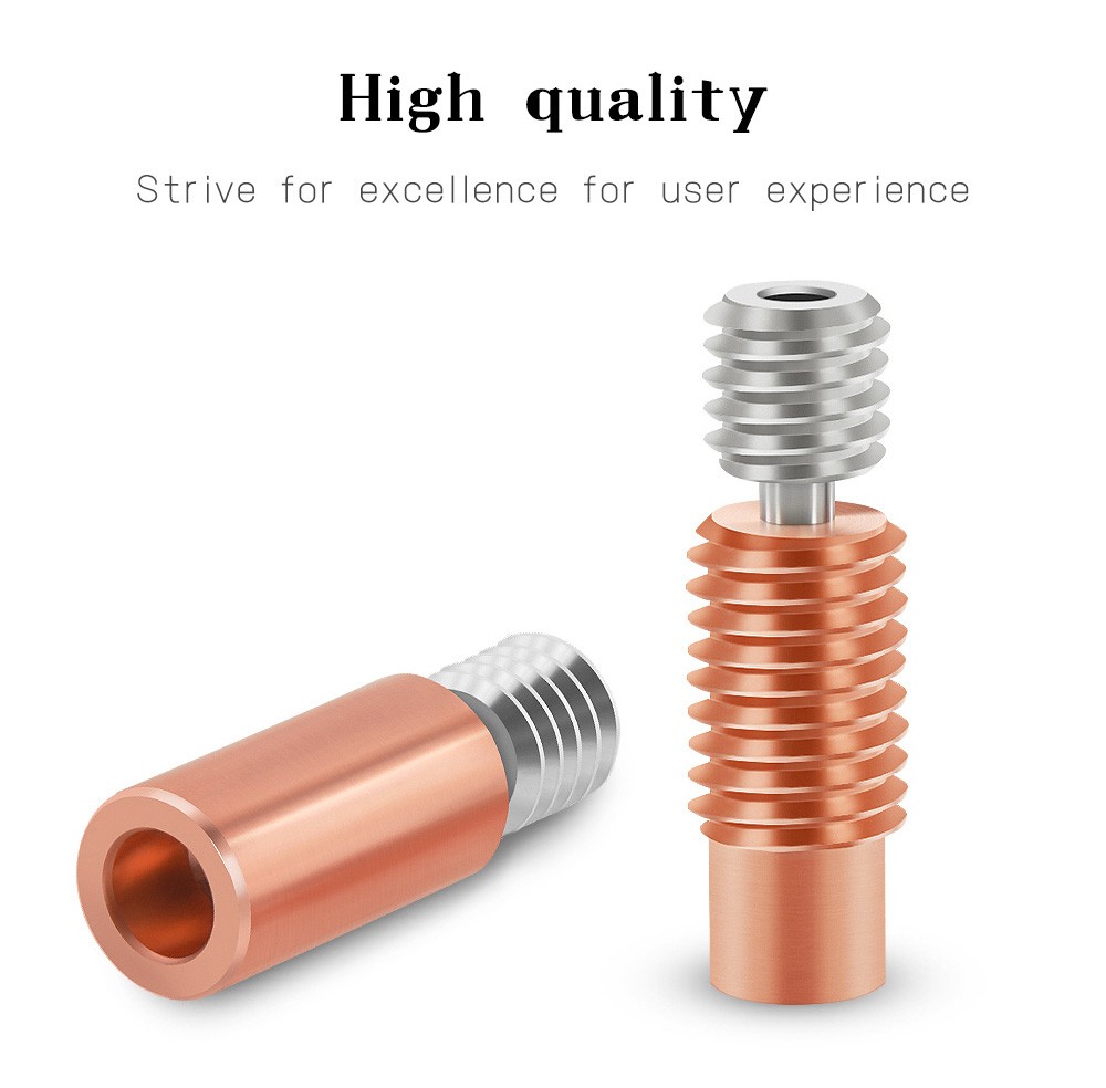 TWO TREES Heatbreak Throat For V6 Hotend Vocano Heater Block 1.75mm Filament Remote Feeding 3D Printer - Smooth Version -BioloMix Shop TWO TREES Heatbreak Throat for V6 Hotend Smooth Version 519511 3