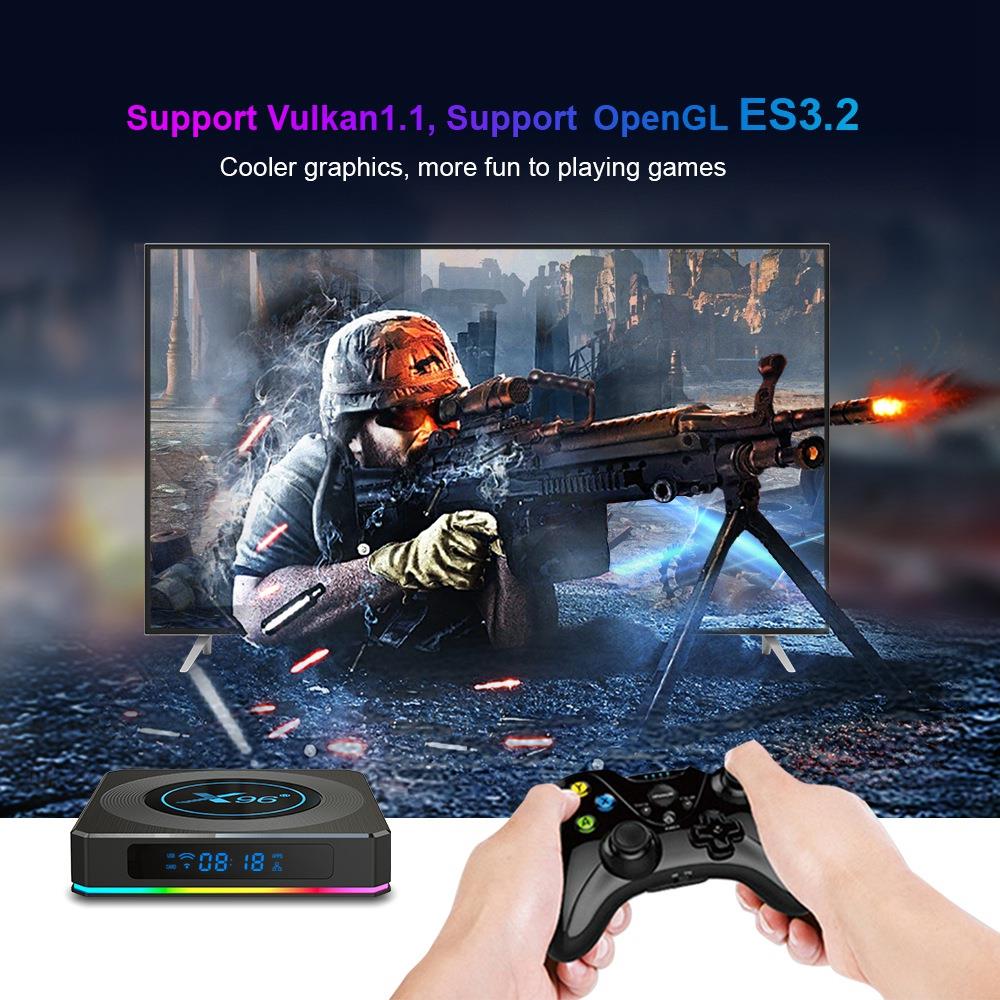 X96 X4 Android 11 Amlogic S905X4 8K HDR 4GB RAM 64GB ROM TV BOX 2.5G & 5G WiFi Bluetooth 4.1 1000M LAN -IMOU Sales X96 X4 Android 11 Amlogic S905X4 8K HDR 4GB 64GB TV BOX 519551 8