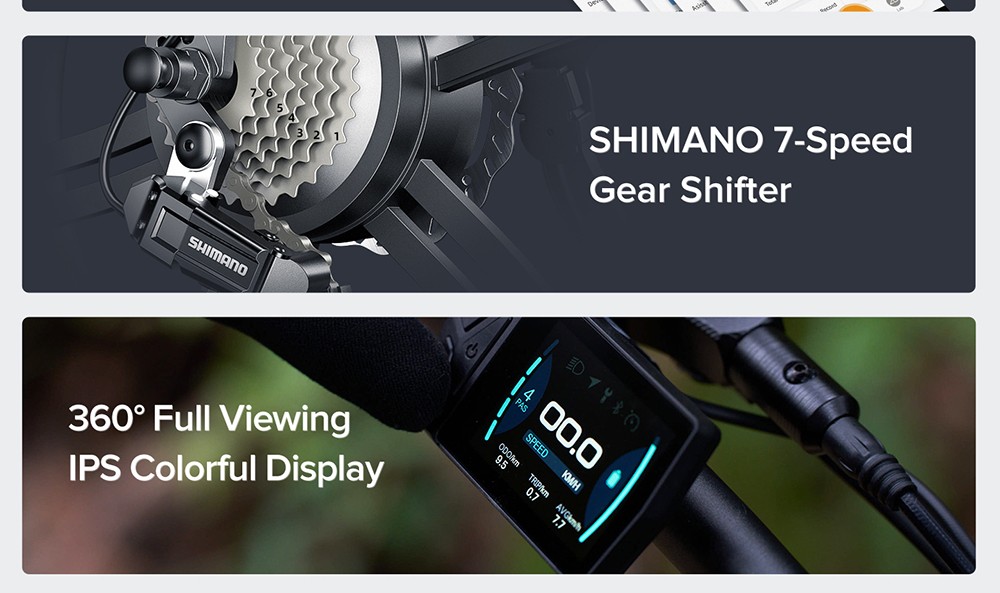 ADO A20F Beast Foldable E-Bike 20*4.0 Inch Fat Tire 250W Motor 25Km/h Speed 36V 14.5Ah Battery For 120KM Range Torque Sensor Shimano 7 Speed Dual Hydraulic Disc Brake IPX5 Waterproof IPS Color Display With ADO EBIKE App Control - Sand -rockbros-shop b31987e3 9b3f 4e03 8670 c191a70f475d