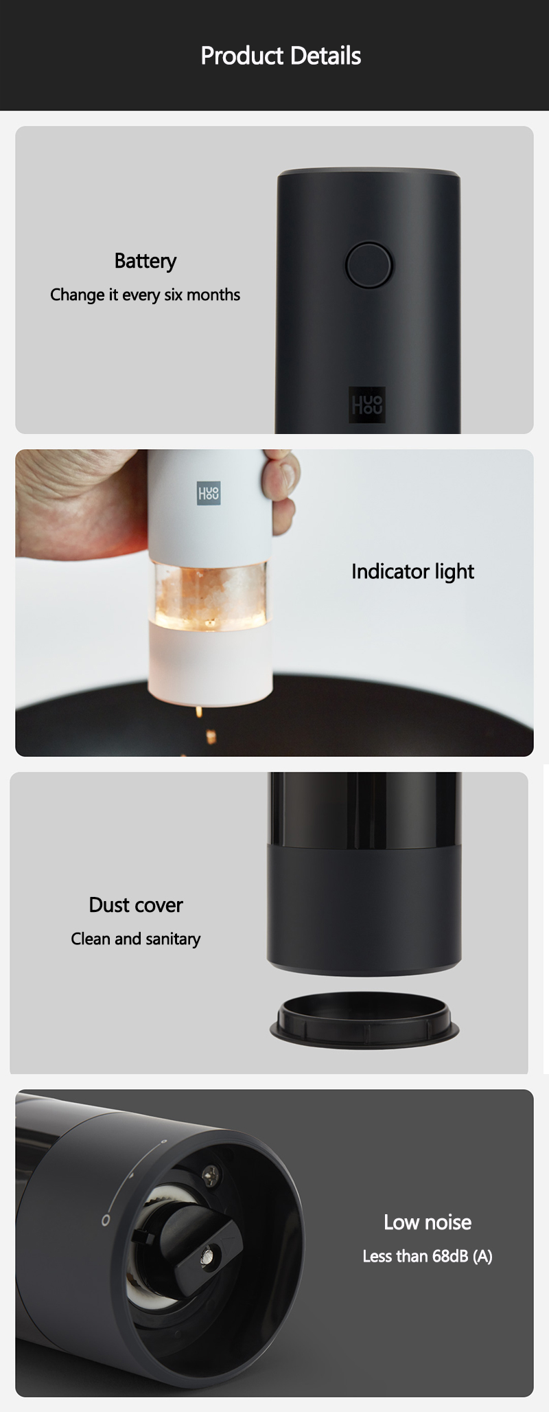 Xiaomi Youpin Huohou Electric Grinder