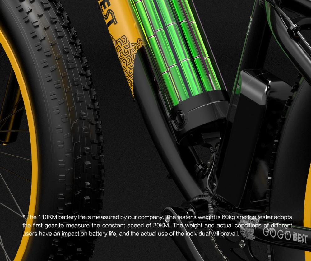 GOGOBEST GF600 Electric Bike 48V 13Ah Battery 1000W Motor 26x4.0 Inch Fat Tire Max Speed 40Km/h 110KM Power-assisted Mileage Range LCD Display IP54 Waterproof Aluminum Alloy Frame Shimano 7-speed Shift - Black Grey 19 GOGOBEST GF600 Electric Bike 48V 13Ah Battery 1000W Motor 26x4.0 Inch Fat Tire Max Speed 40Km/h 110KM Power-assisted Mileage Range LCD Display IP54 Waterproof Aluminum Alloy Frame Shimano 7-speed Shift - Black Grey -rockbros-shop f7bde1c46dd7436a86c983c6970d6e8e 519225 5