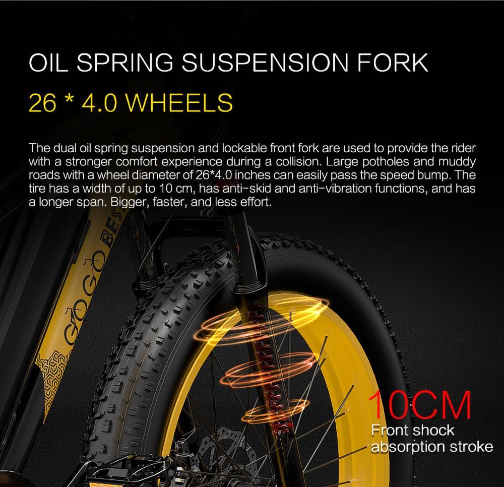 GOGOBEST GF600 Electric Bike 48V 13Ah Battery 1000W Motor 26x4.0 Inch Fat Tire Max Speed 40Km/h 110KM Power-assisted Mileage Range LCD Display IP54 Waterproof Aluminum Alloy Frame Shimano 7-speed Shift - Black Grey 32 GOGOBEST GF600 Electric Bike 48V 13Ah Battery 1000W Motor 26x4.0 Inch Fat Tire Max Speed 40Km/h 110KM Power-assisted Mileage Range LCD Display IP54 Waterproof Aluminum Alloy Frame Shimano 7-speed Shift - Black Grey -rockbros-shop faf31c12088e4952b43cb0035aef6727 519225 18