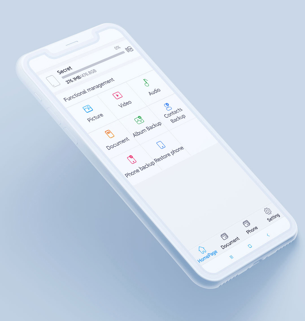 onemodern M8 Portable SSD High-speed Hardware Fingerprint Hard Encryption, Type-C 500MB/s Transmission, for Windows PC, Mac, Smartphones - 2TB