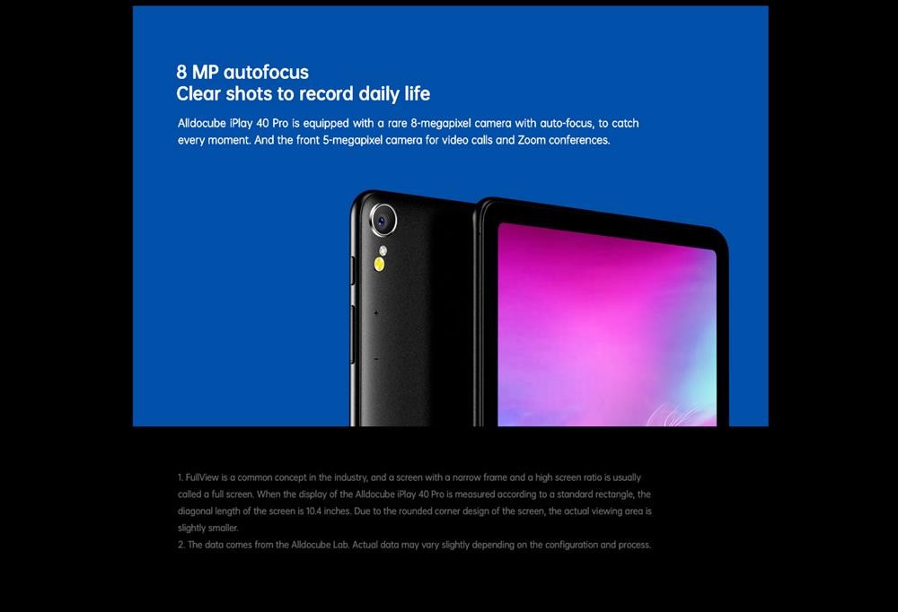 ALLDOCUBE iPlay 40 Pro UNISOC Tiger T618 LTE Tablet with Keyboard
