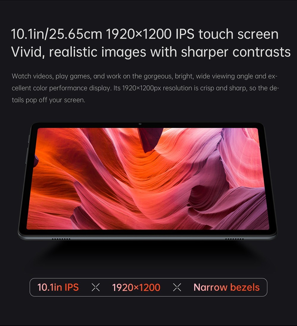 ALLDOCUBE Smile X 10.1 inch Tablet Octa-core Chip, 4GB RAM 64GB ROM, Android 11, 5G WiFi, 6000mAh Battery, 5MP + 2MP Cameras