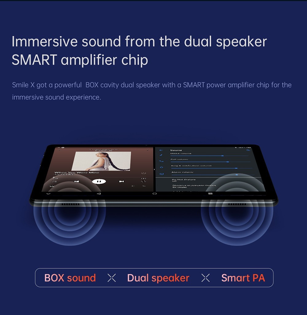 ALLDOCUBE Smile X 10.1 inch Tablet Octa-core Chip, 4GB RAM 64GB ROM, Android 11, 5G WiFi, 6000mAh Battery, 5MP + 2MP Cameras