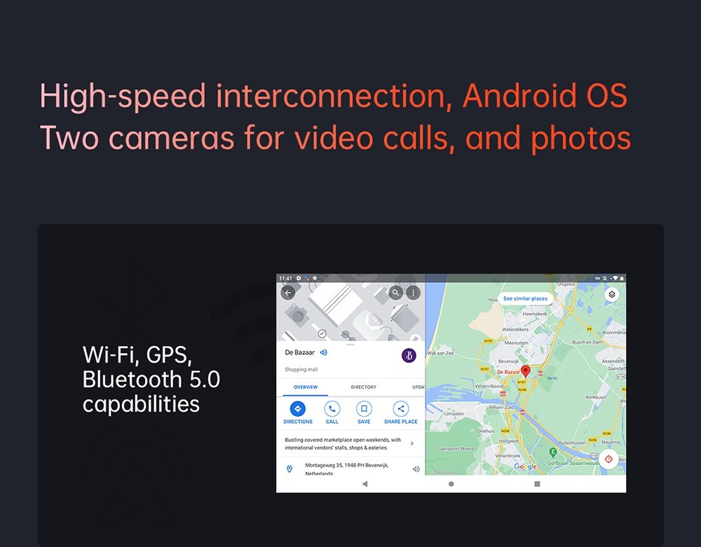 ALLDOCUBE Smile X 10.1 inch Tablet Octa-core Chip, 4GB RAM 64GB ROM, Android 11, 5G WiFi, 6000mAh Battery, 5MP + 2MP Cameras